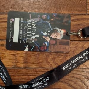 Andrea Bocelli concert Prudential Center Lanyard